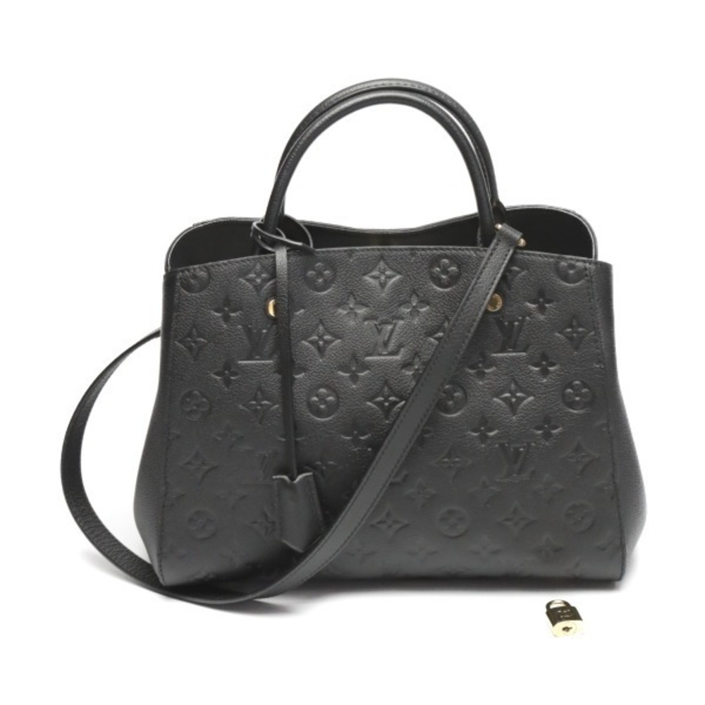 Louis Vuitton Black Monogram Empreinte Leather Shoulder Bag